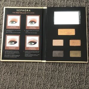 Sephora Metallic Eye Look Palette — Gold, Bronze & Olive Tones